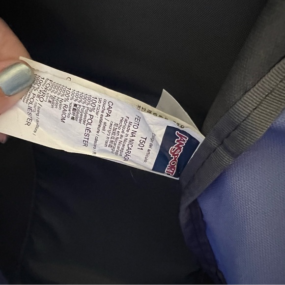 Jansport Light Purple and Gray Lightweight Backpack - Picture 7 of 12